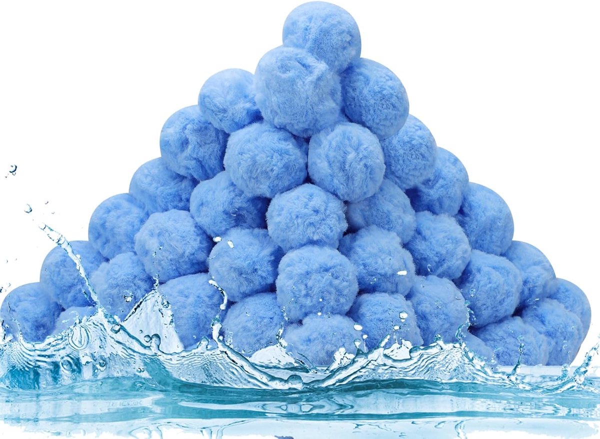 Filterballen voor zwembad 1300 g - vervanging voor 45 kg filterzand - milieuvriendelijk - optimale filtering - ShopVlot