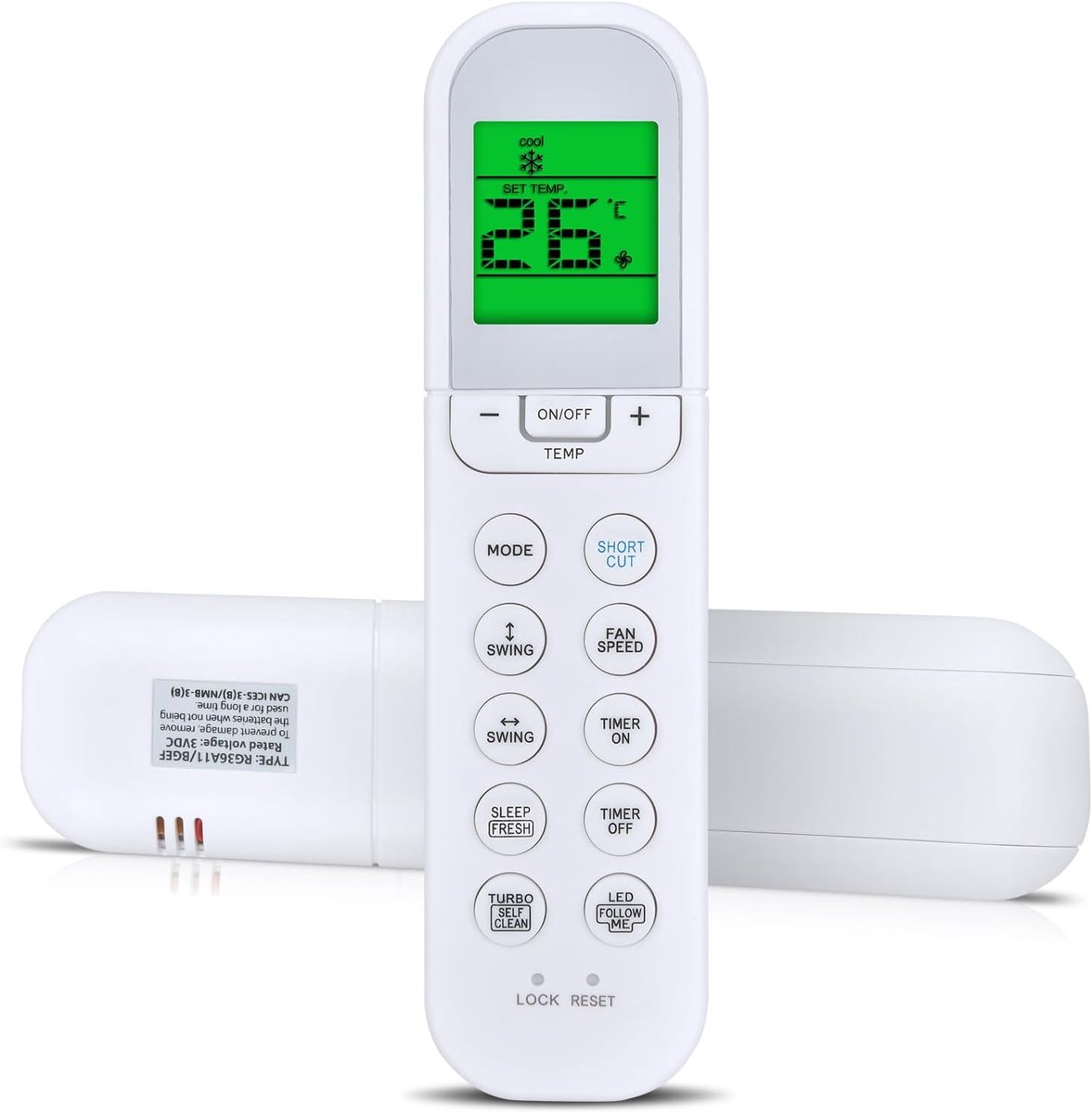 Remote Control RG36F4/BGEFS- RG36F2/BGEF Midea, Ariston, Comfee, Confortstar. Suitable for other air conditioners, air - ShopVlot