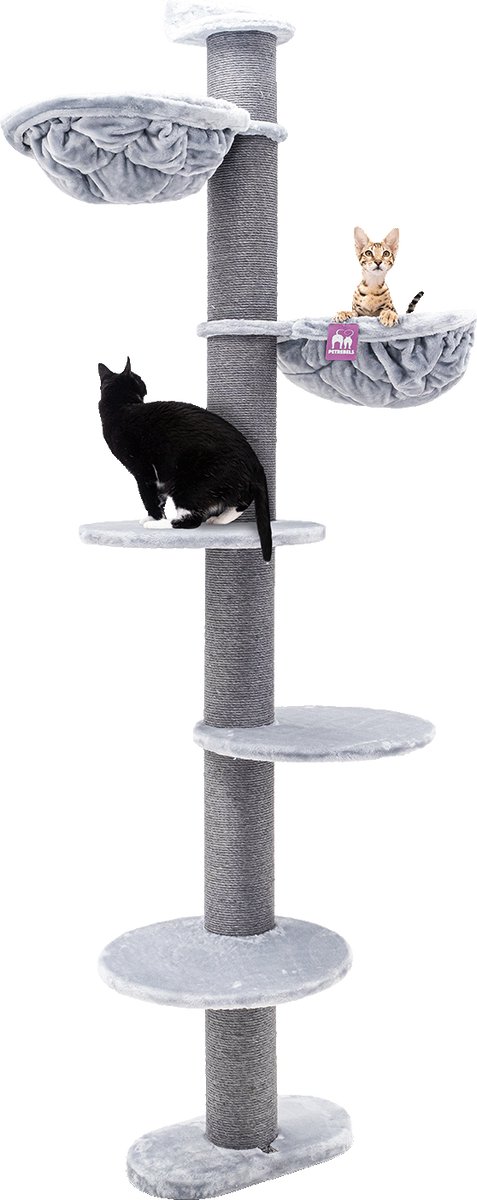 Petrebels Estate 234 Krabpaal Wand - Grijs - Tot aan Plafond - 15 cm Dikke Stammen