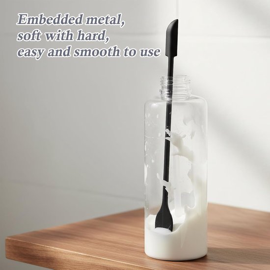 Spatel & bakspatel set, 2 grote + 3 kleine siliconen spatels om te koken, potten schrapen, broodschraper, taartdecoratie, multifunctionele keuken- en schoonheidshulpmiddelen met hangende — afbeelding 3