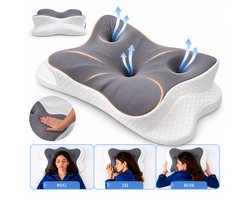 Zelrivo® Trio Vlinderkussen - Ergonomisch Hoofdkussen - 3...