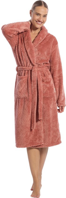 Dames badjas stippen design - Ten Cate-l-Roze dots