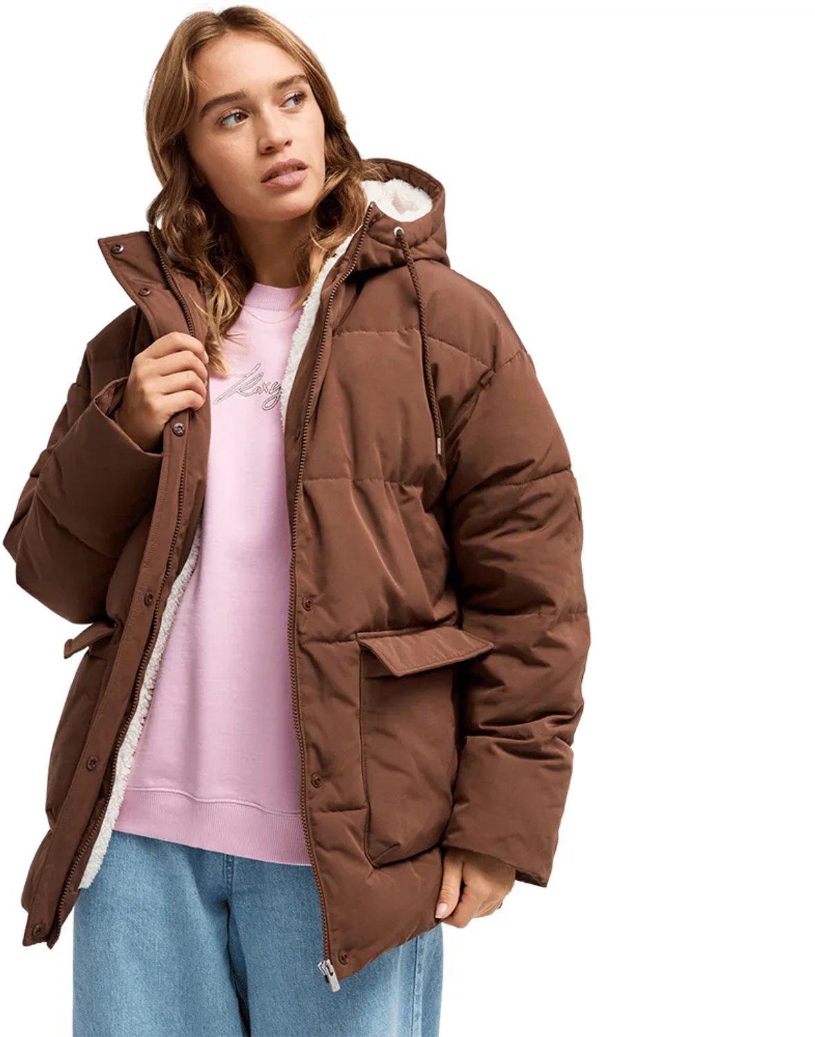 Roxy Seaside Memorie Jas M Vrouw Chestnut