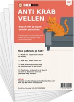 Dierboel® Anti Krab Vellen voor Kat en Hond – 8 XXL Vellen 43,2 x 30,5 cm – Transparante Bankbescherming – Dubbelzijdig – Incl. Gratis Ebook