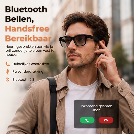 SF Products Smart Glasses - Smart Bril - AI Glasses - AI Vertaling - Bluetooth 5.3- WiFi - Zonder Camera — afbeelding 2