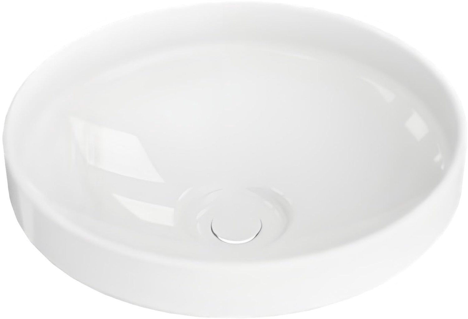 LAVITA opbouw wastafel Augusta 45x45x12,5 cm glanzend wit