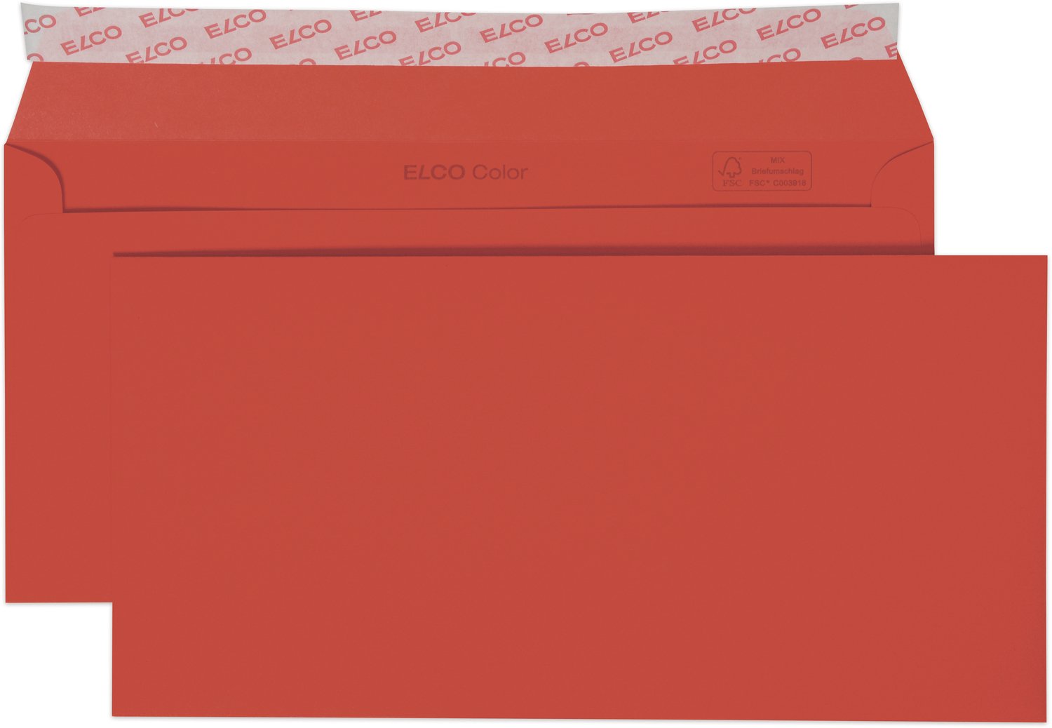 Envelop Elco Office Color C5/6 100 gram rood 25 stuks