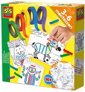 SES Creative Montessori Ik Leer Plakken met Gekleurde Plaktape - Vanaf 3 Jaar - Stickeren - Schoencadeautjes Sinterklaas