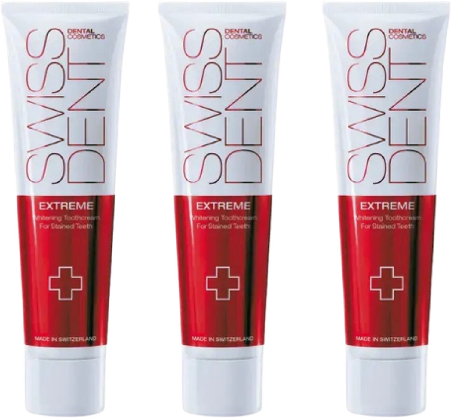 Swissdent Extreme Whitening Tandpasta - 3 x 100 ml - Voordeelverpakking