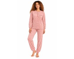 Cocodream- Badstof Dames Pyjama - Winter - Pink Stars - Maat L