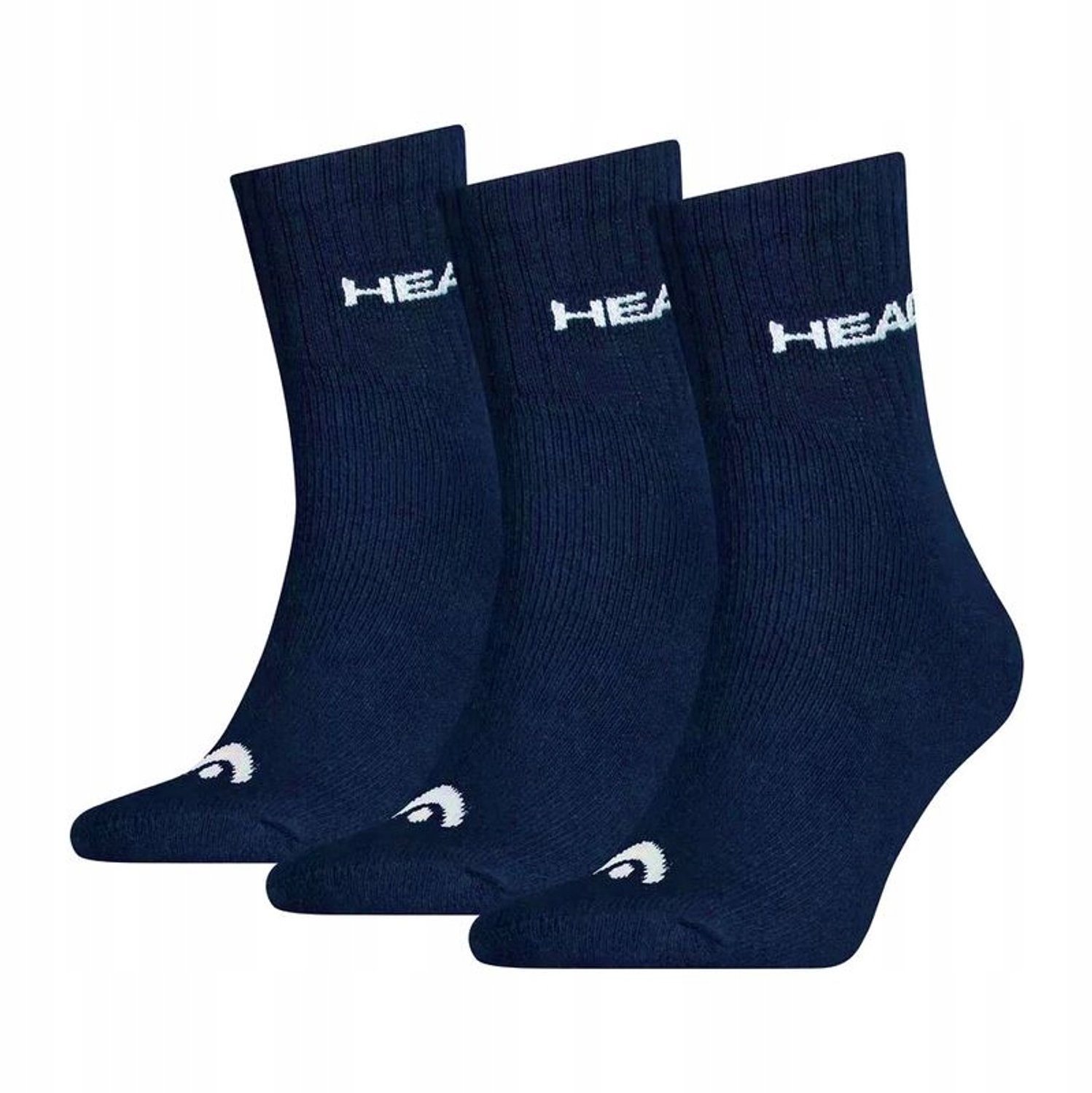 Merkloze Sport Sokken Crew 3-Pack Blauw