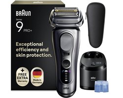 Braun Series 9 PRO+ 9667CC - Elektrisch Scheerapparaat met Trimmer - Ultradunne Precisiescheerbladen - Pro SensoAdapt - SmartCare Center