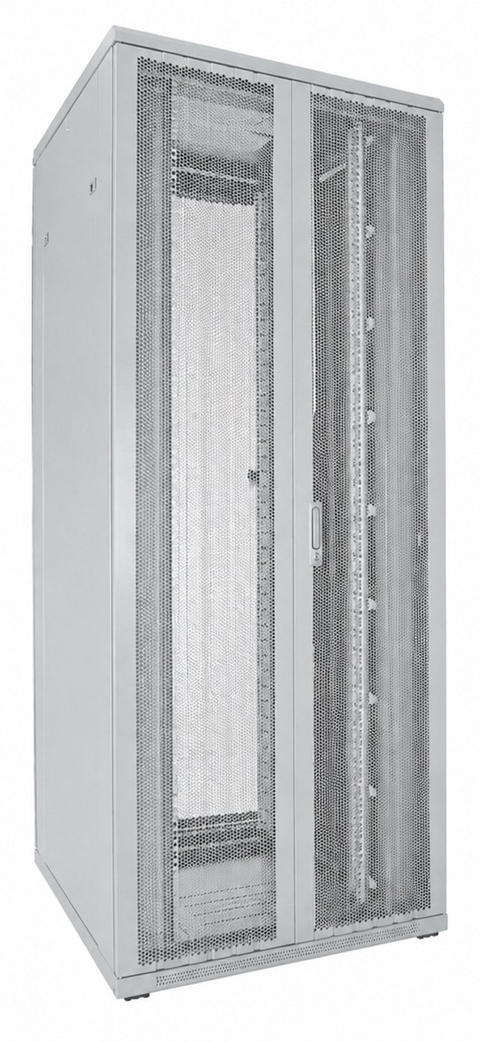 DSIT 42U witte serverkast met dubbele geperforeerde voor- en achterdeuren 800x800x2000mm (BxDxH) - serverbehuizing - serverrack - 19 inch