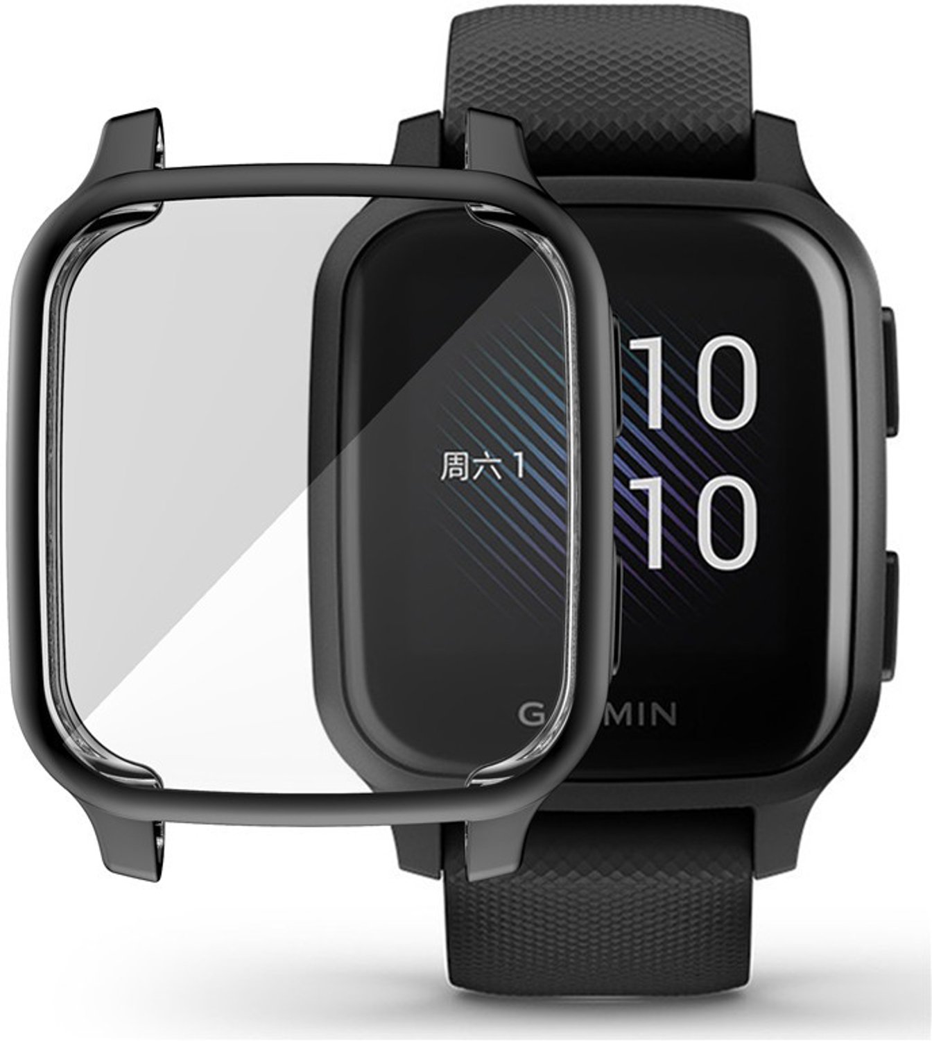 Beschermhoes met schermbeschermer voor Garmin Venu Sq