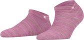 Burlington Soho Vibes kort eenkleurig katoen sneakersokken enkelsokken dames roze - maat 36-41