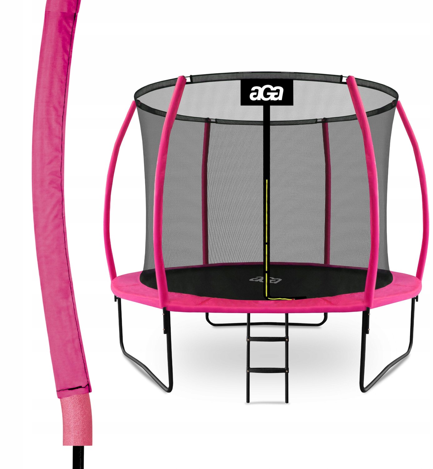 Merkloze Trampoline Paalbeschermer - Roze, 180-500 cm