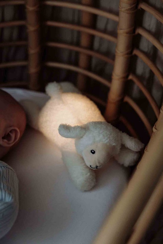 Flow Amsterdam - Knuffellampje - Schaap Rosie - Rood & Wit licht - oplaadbaar van Flow Amsterdam — afbeelding 3