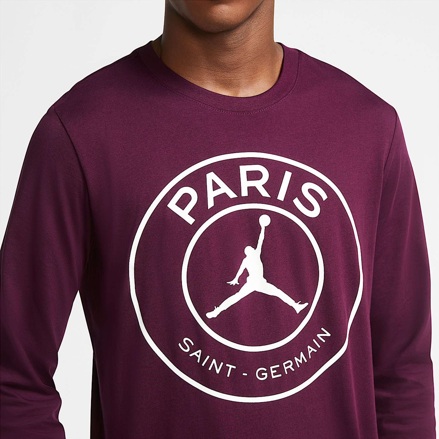 Jordan Paris Saint-Germain - Longsleeve T-shirt - Maat XXL - Bordeaux - PSG - Voetbal - Heren Sportshirt voor Mannen