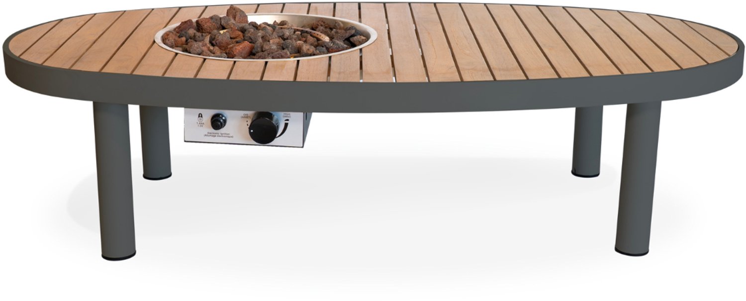 Happy Cocooning Riviera 140 - Fire Table - Smokey Anthracite