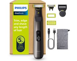 Philips OneBlade Pro 360 Face + Body – 20 lengtestanden - Trimmer, scheerapparaat en styler in 1 - Inclusief opbergzakje - QP6552/30