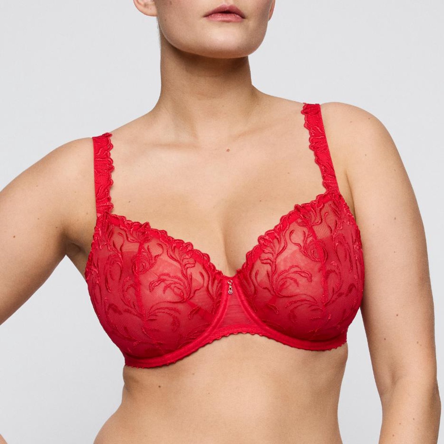 PrimaDonna Solisse Balconette Beugel Bh 0163642 True Red - maat EU 75D / FR Rood