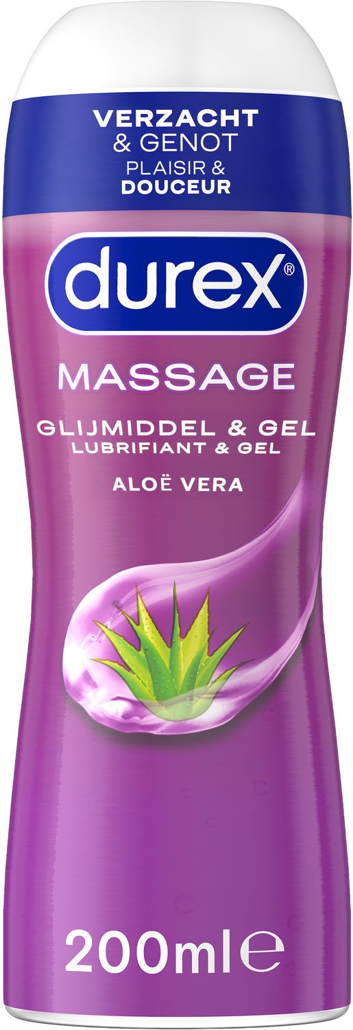 Durex Massage Olie en Glijmiddel 2-in-1 - Aloë Vera - waterbasis - 200ML