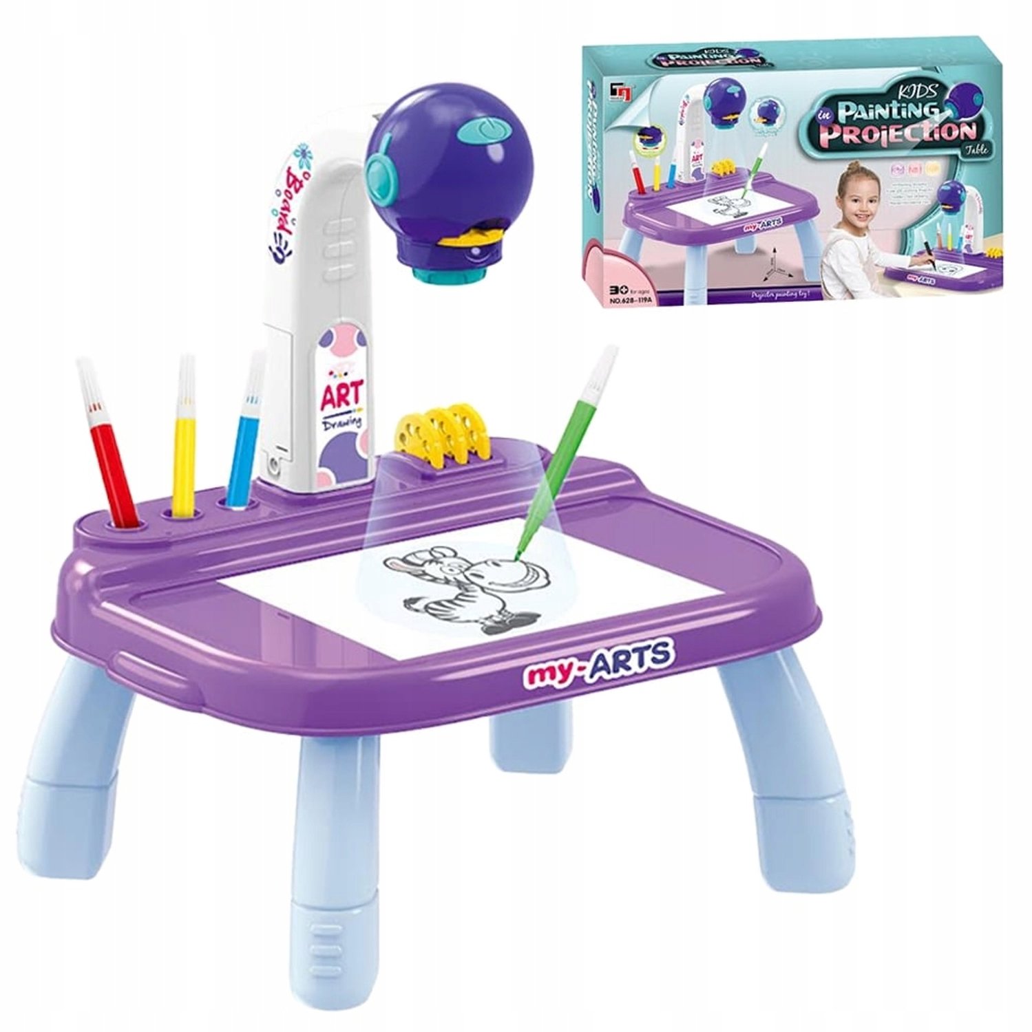 Projector Tekentafel voor Kinderen - Leer Tekenen met Licht en Slajden