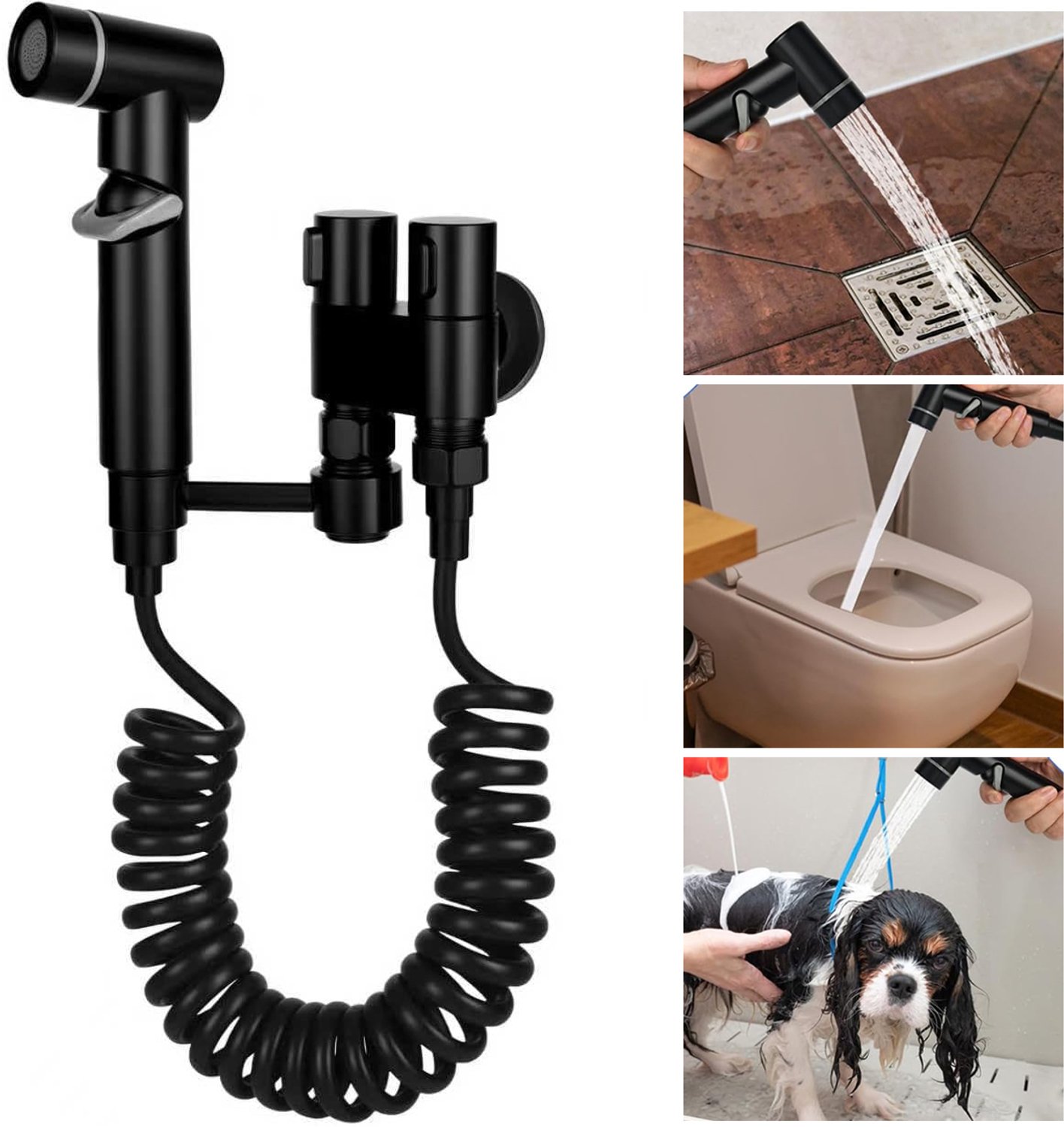 Handbidet Voor Het Toilet - Handbidetsproeiers - Douchekop Voor Stoffen Luiers - Toiletbidet-Opzetset - Toiletkraan