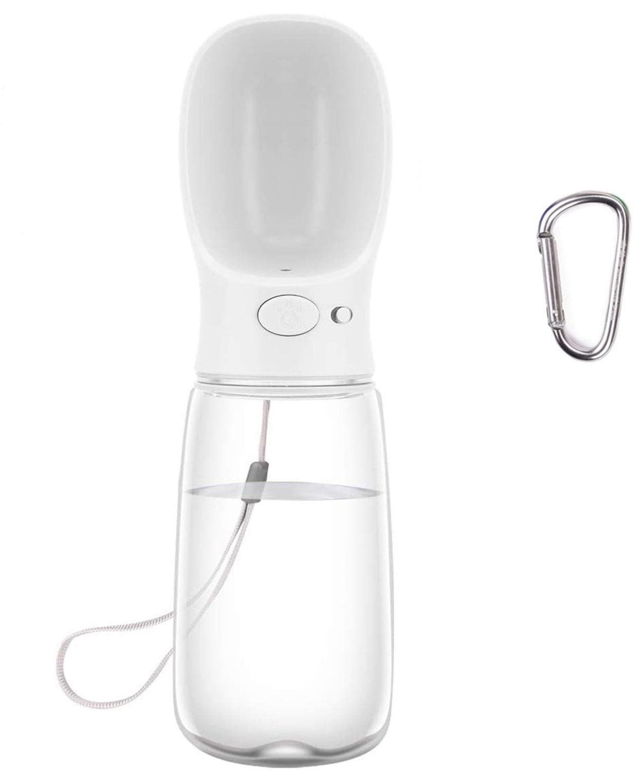 Famanu – Draagbare drinkfles voor honden met waterdispenser, antibacterieel en voedselveilig, 550 ml, ideaal voor huisdieren tijdens het reizen en buitenactiviteiten