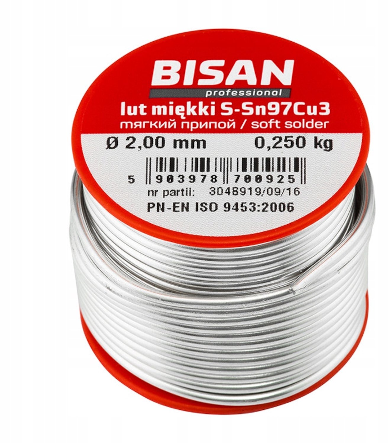 Soldeertin met koper voor installaties - 250g, 2mm dik