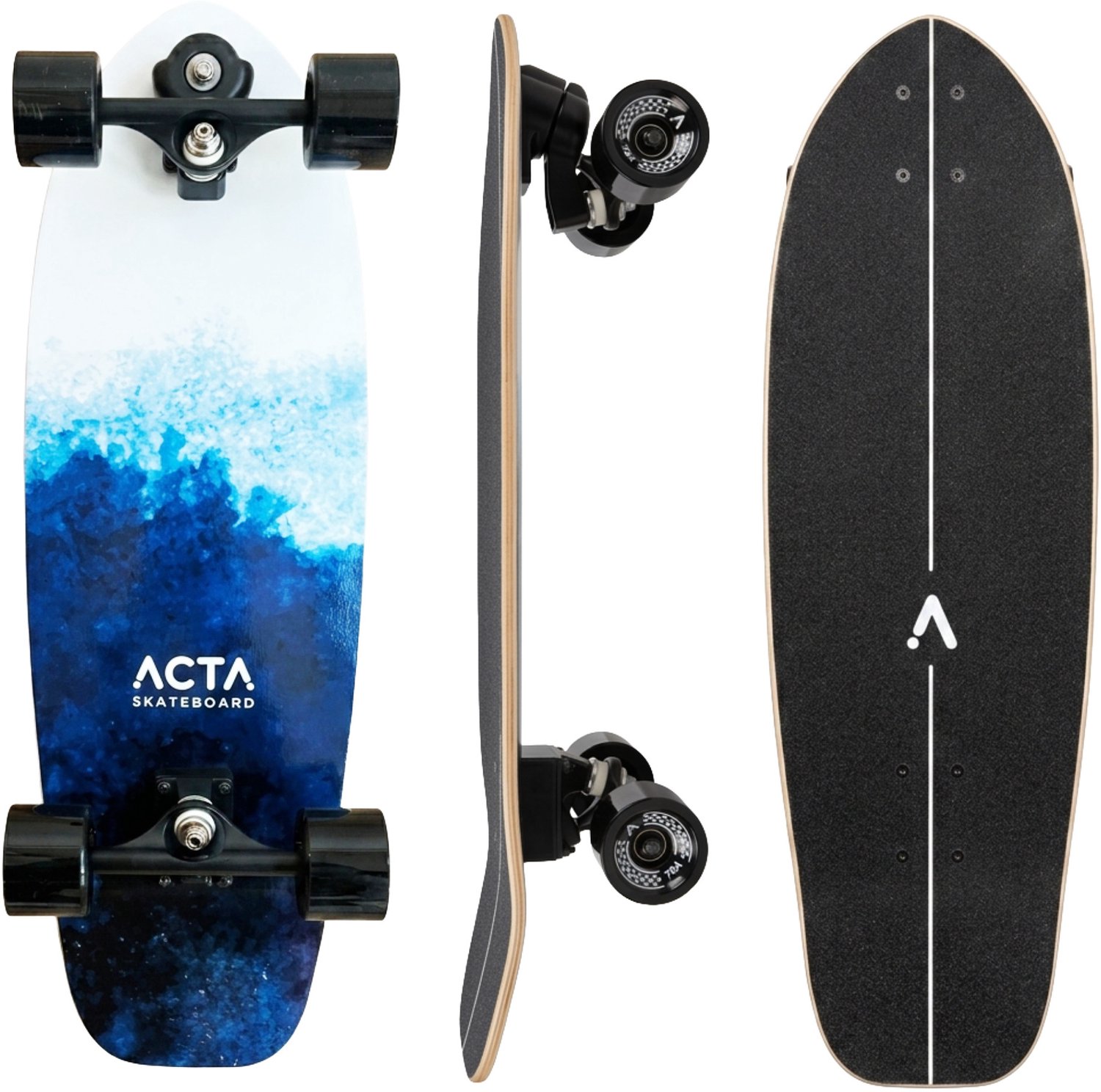 ACTA Surfskate V2 31″ – Ocean 7-laags esdoorn surfskateboard Ideaal voor beginners en gevorderden voor pumptrack cruisen en urban carving Foam