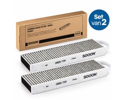 SQOON® Koolstoffilter - Geschikt Voor Bora PUAKF - Bora PURE - Bora X Pure - Bora S PURE 2 - Bora PURU - 2 Stuks