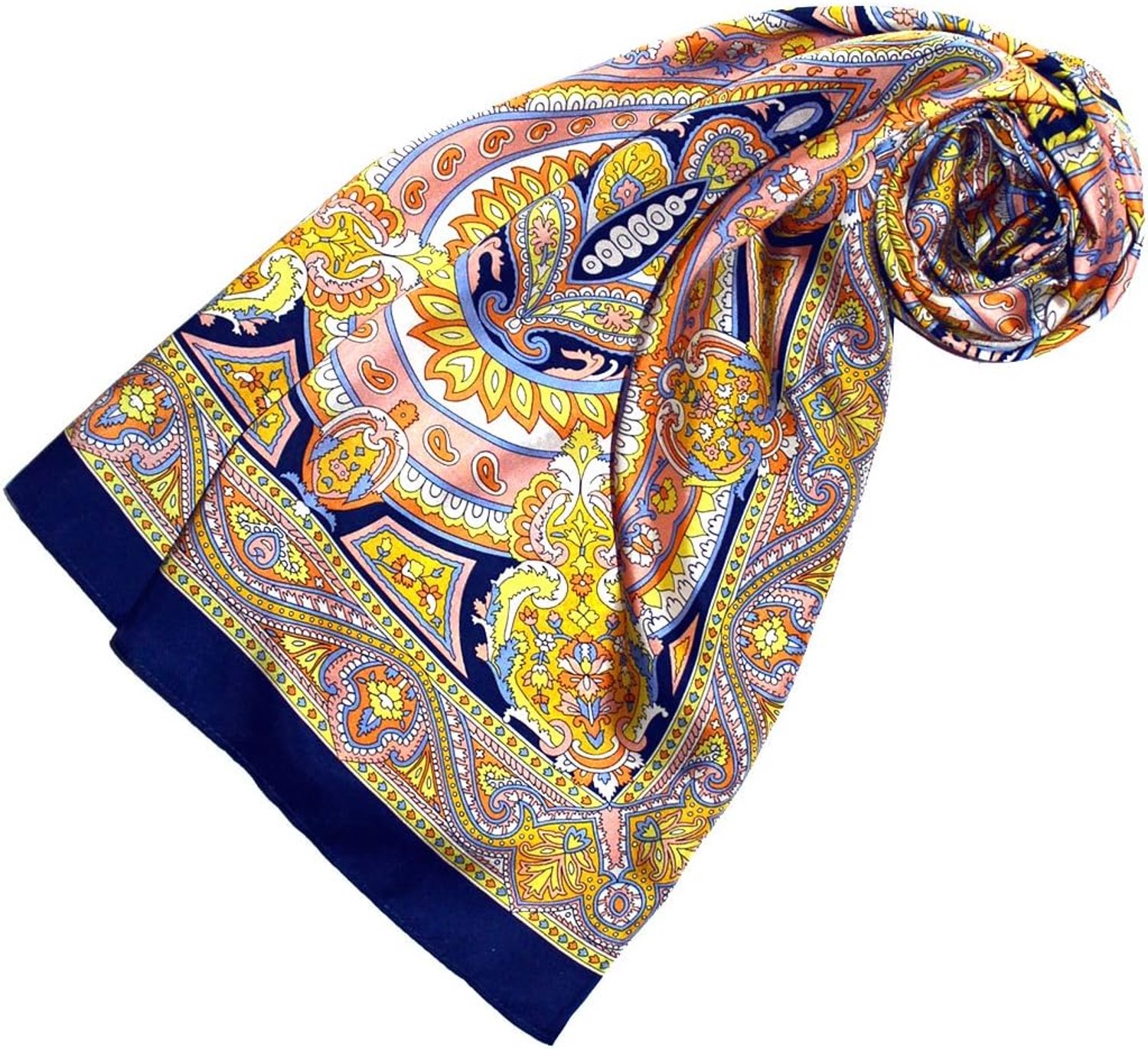 Lorenzo Cana Zijden Sjaal Paisley Patroon 100% Zijde 50x170cm Dames