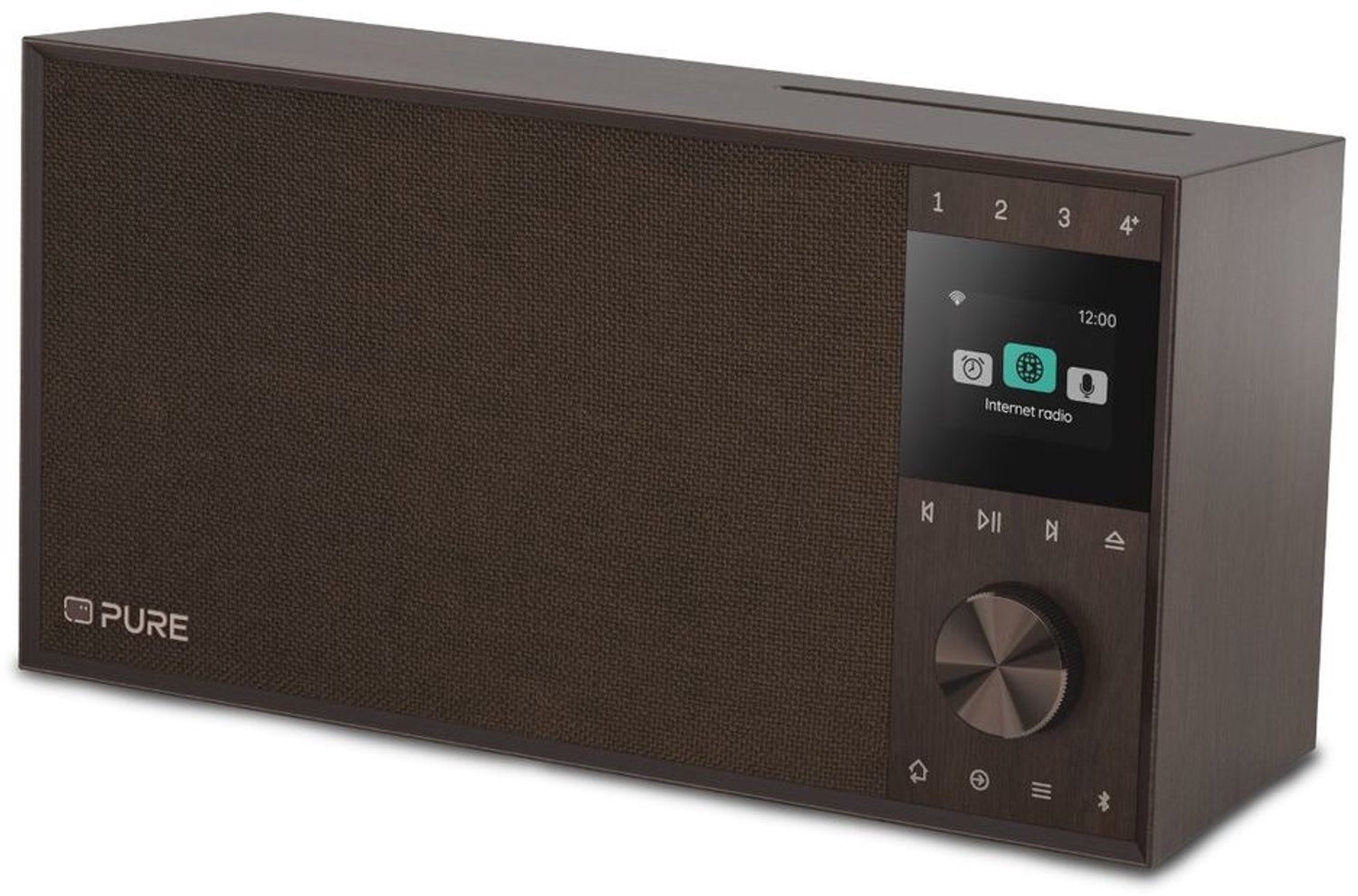 Pure Evoke Home II - Jouw prachtig vormgegeven alles-in-één muzieksysteem met cd-speler, Notenhout
