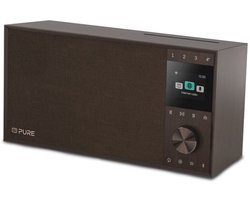 Pure Evoke Home II - Jouw prachtig vormgegeven alles-in-één muzieksysteem met cd-speler, Notenhout