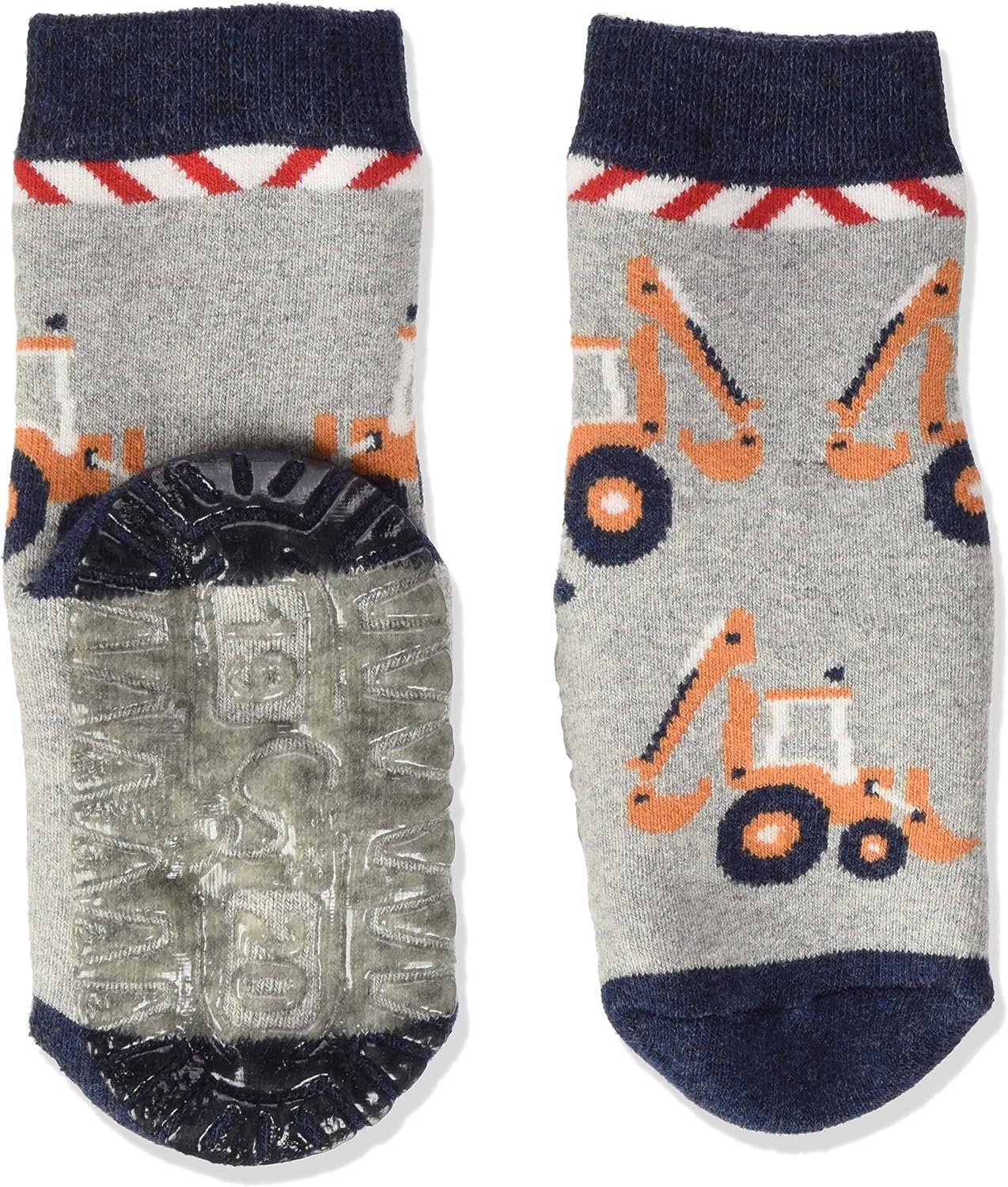 Merkloze Babysokjes met Volledige Pluche en Antislip - Grijs