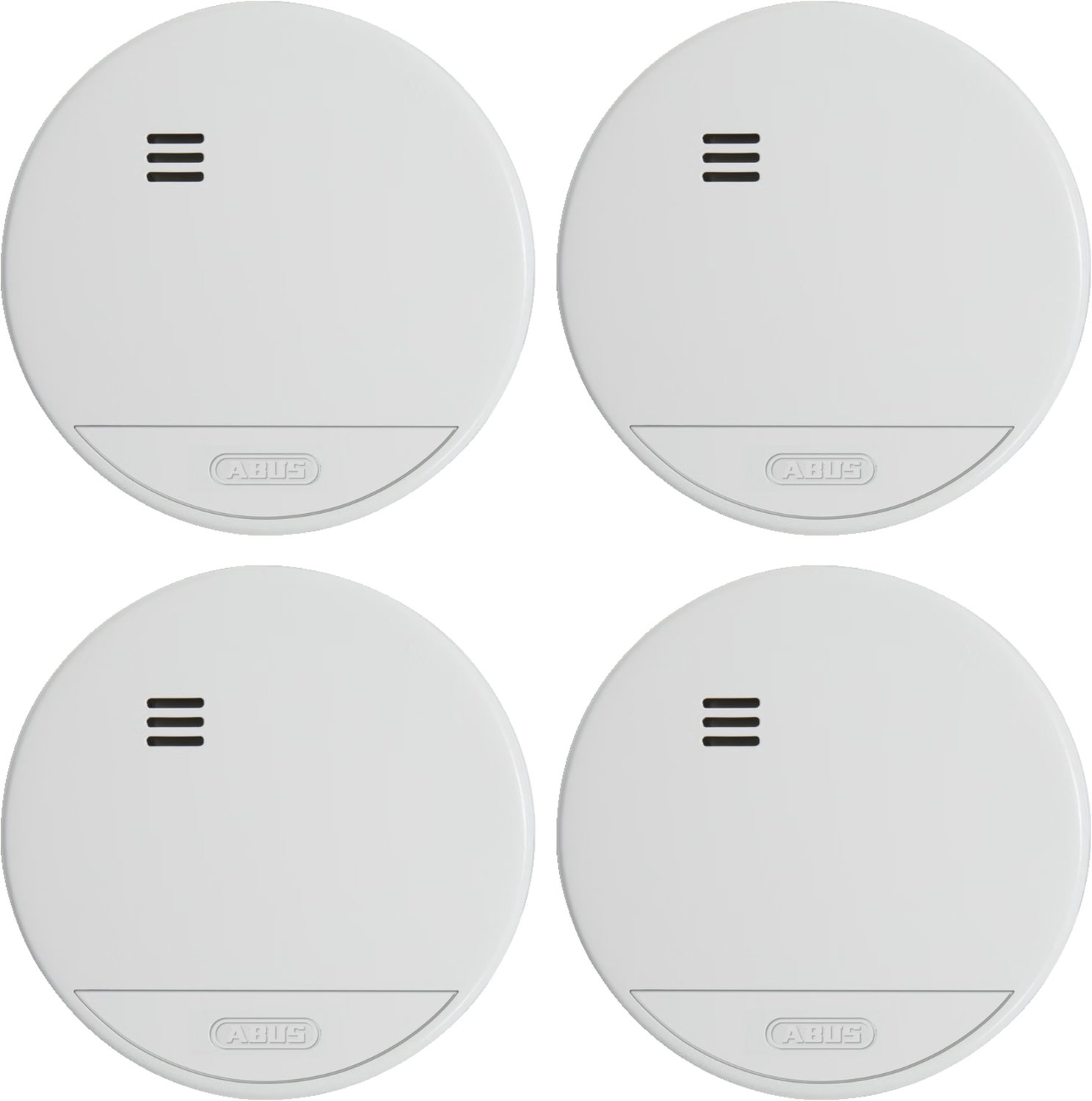 ABUS RWM165 Quad Set – 4x Rookmelder – 10 Jaar Batterij – Inclusief Montage – Rookmelder Set