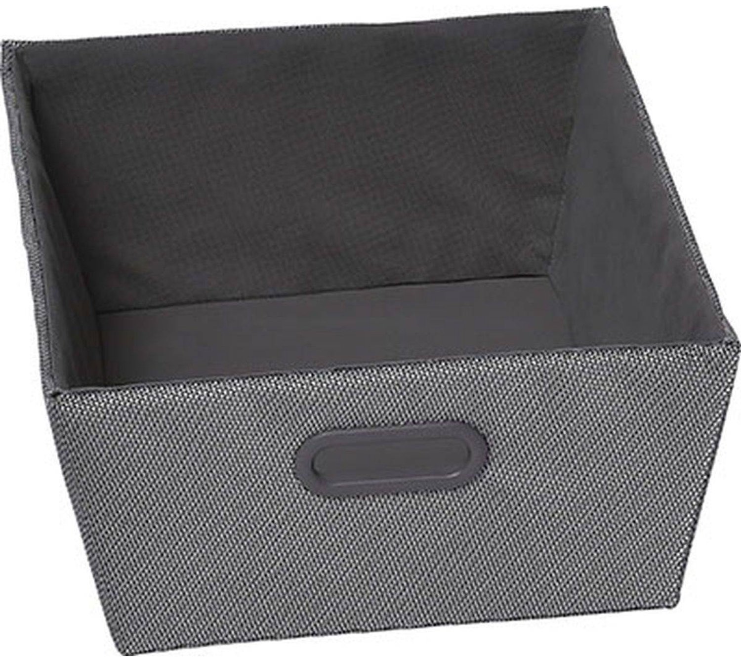 Panière dressing en polyester H. 15 x L. 32,5 x P. 40 cm argenté