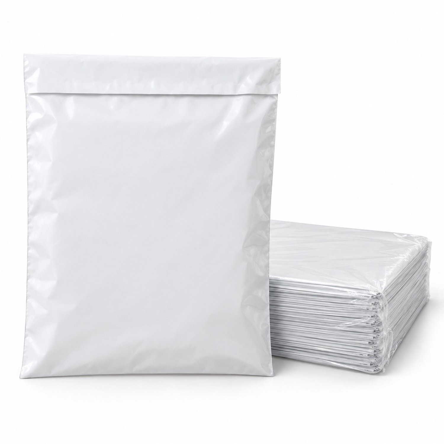 Witte Verzendzakken – 260 x 350 mm – 50 stuks – Folieverpakking