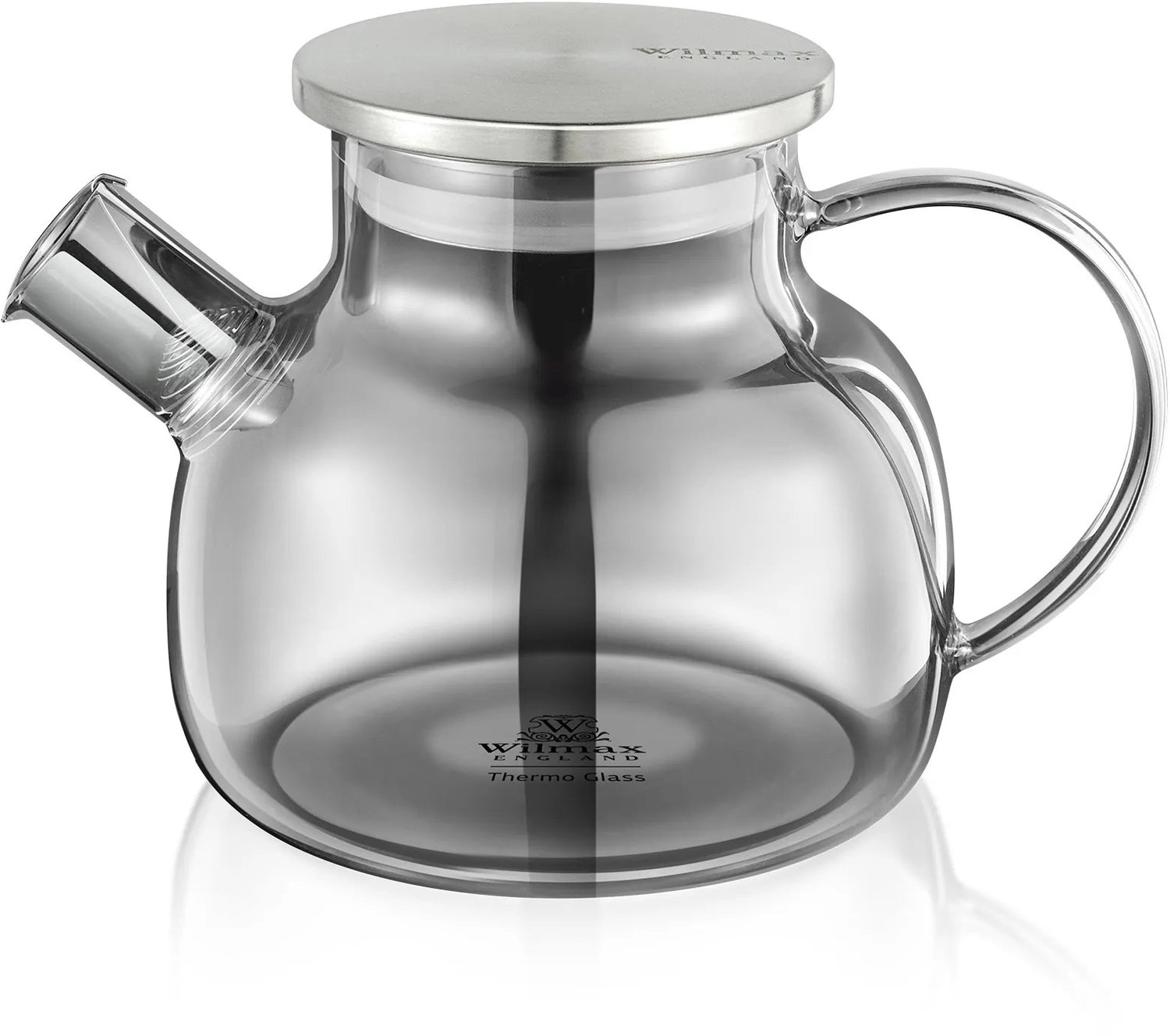 Theepot 950ml Thermoglas Veervilter Grijs | Wilmax England