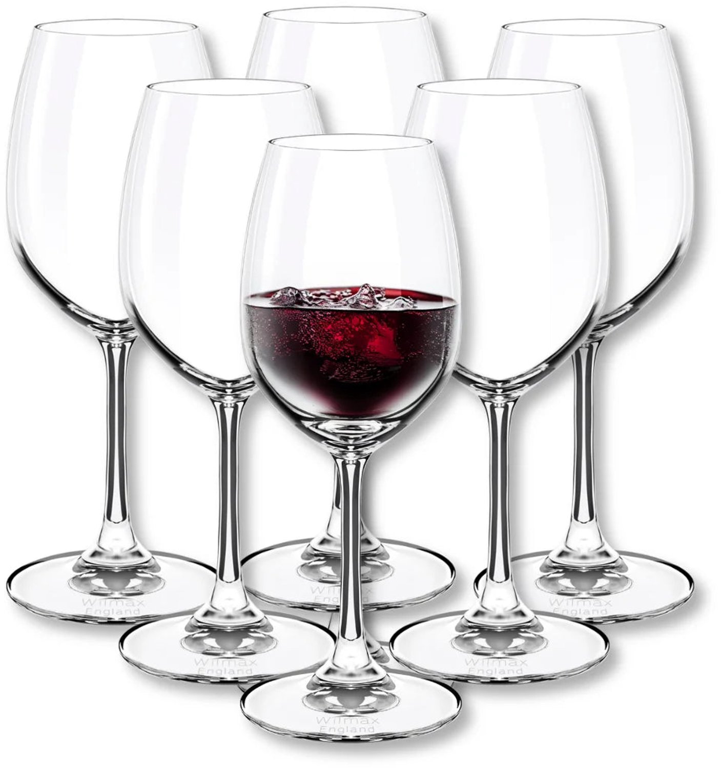 Wilmax Wijnglas 350 ml Kristalglas Transparant Set van 6