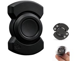 Fidget Spinner - Stressverlichtend speelgoed - 3-in-1 fidgetspeelgoed - Geschikt voor het verlichten van stress, het verbeteren van de concentratie en het afleren van slechte gewoonten - Zwart - 3,9*2,4*1,3 cm