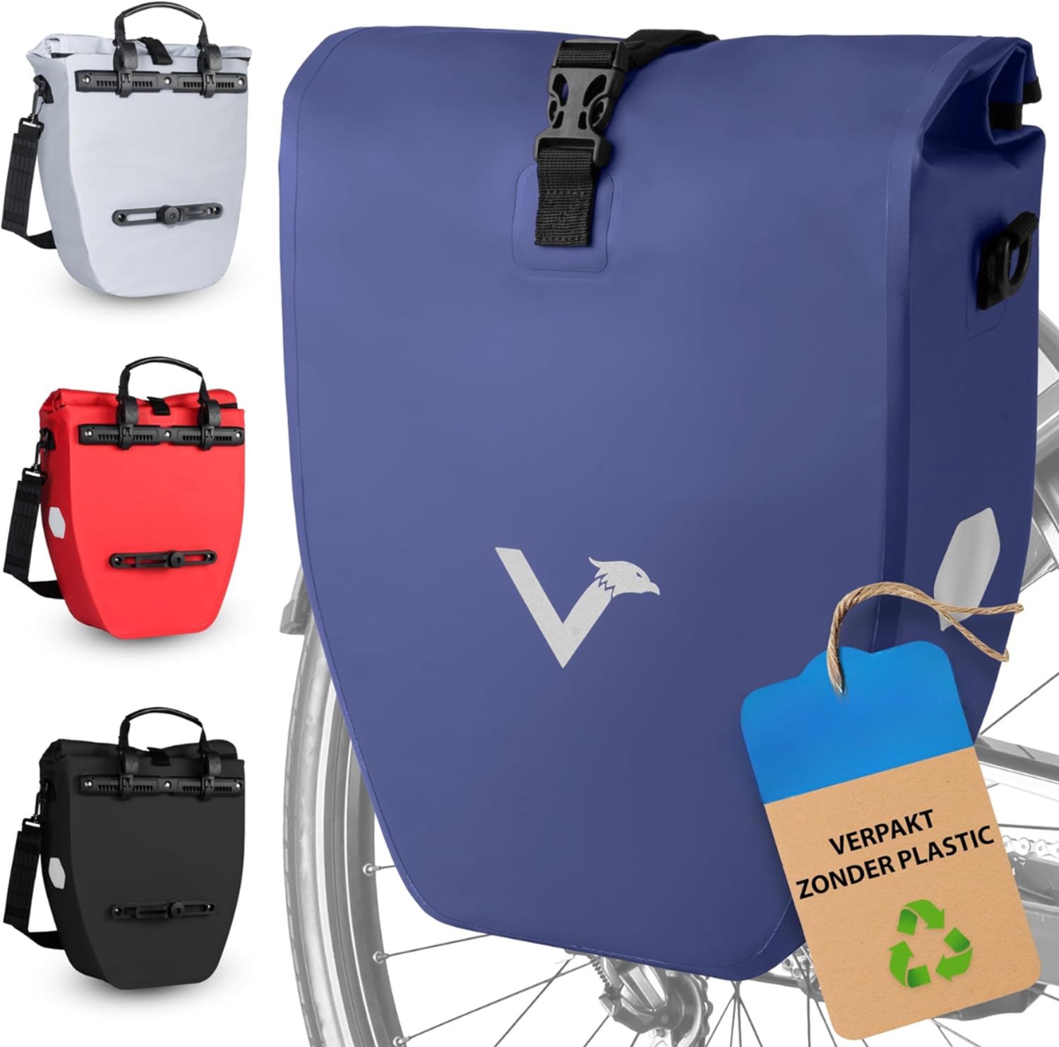KLS® Fietstas - Fietstassen - Fietstas Rugzak - Blauw - 51cm x 30cm x 14cm