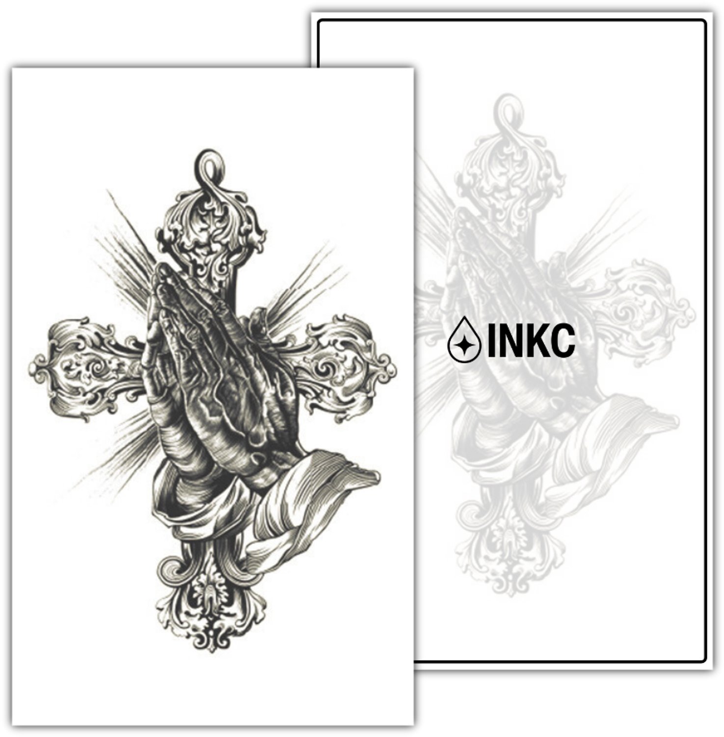 INKC - Tijdelijke Tattoo - Geloof - Nep Tattoo - Plak Tattoos - Blijft tot 2 weken - 11 x 18cm