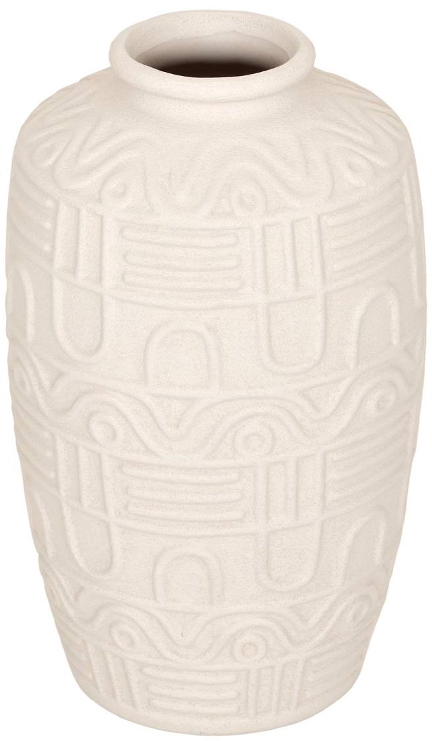 Atmosphera Nyero Keramieken Vaas - Ø19xH33cm - Wit