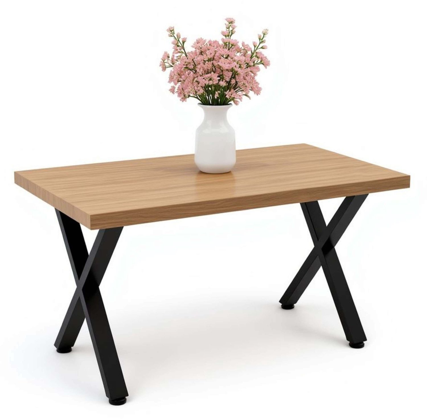 ‎DanDiBo DanDiBo Tafelpoten X-vorm - Set van 2 - Zwart metaal - 72 x 60 cm