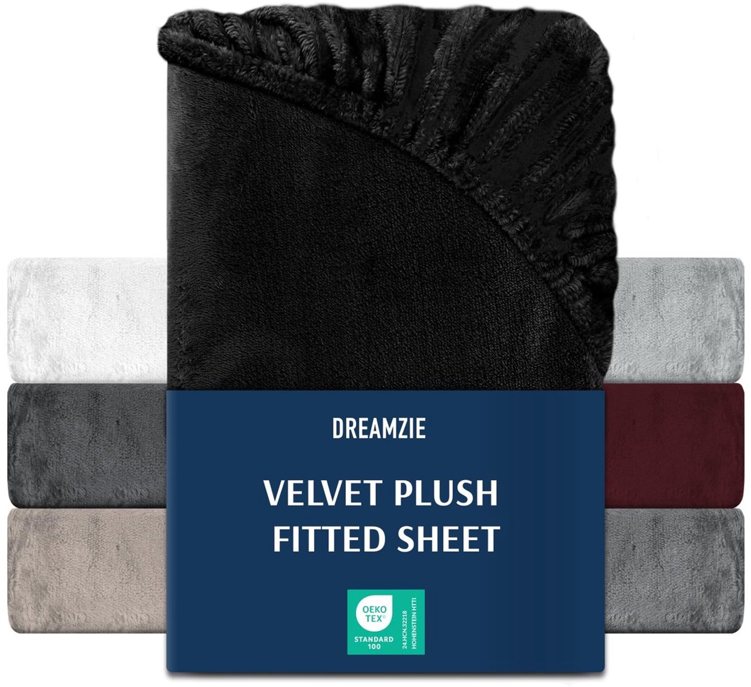 Duraxl Hoeslaken - Fleece - 90 - 100 x 200 cm - Zwart