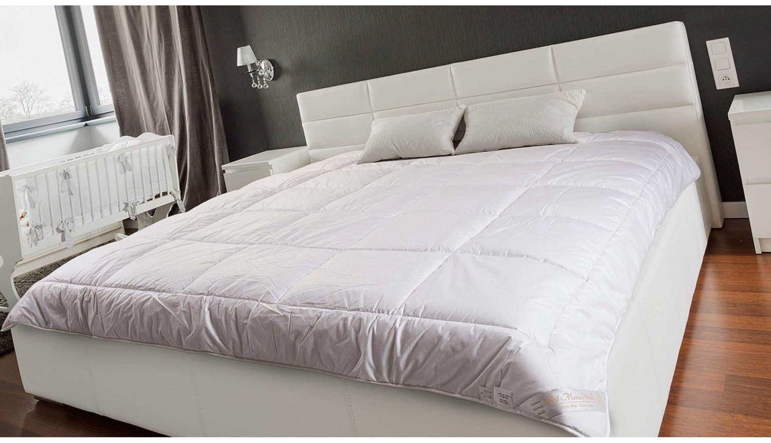 Duraxl Wollen dekbed - 200 x 200 cm - Merino wol - 8-10,5 tog Wit