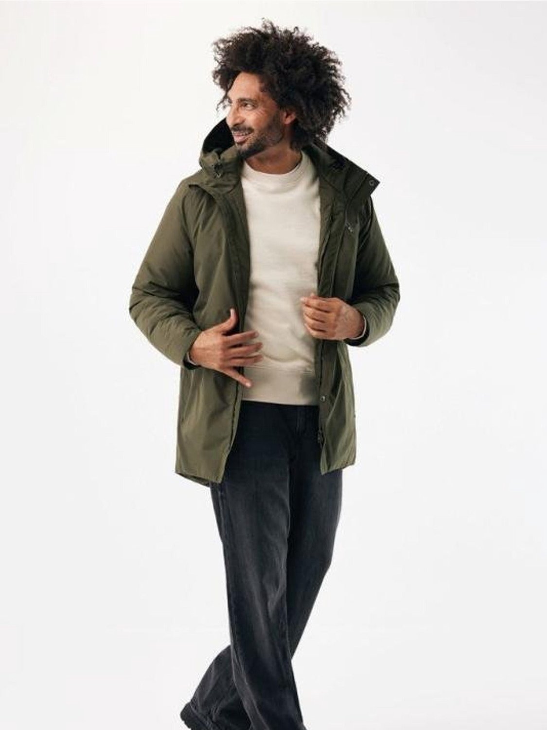 iqoniq Thelon waterdichte parka uniseks Creme
