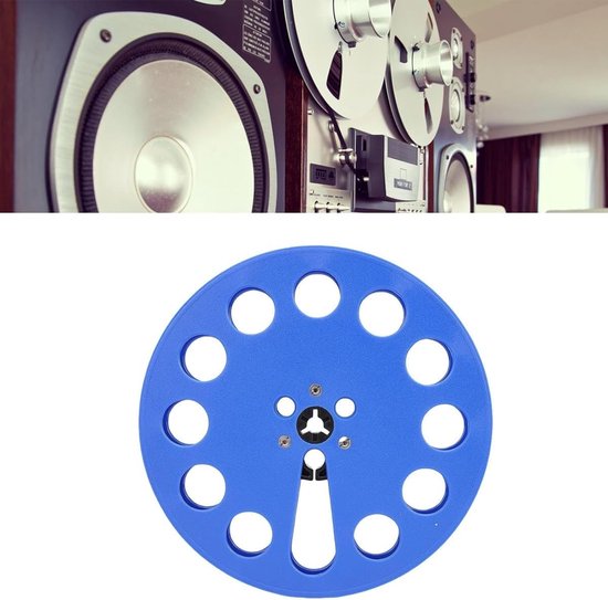 Lege opname spoel van 1/4 inch met 12 gaten, plastic film voor cassette spelers en opening machines — afbeelding 3